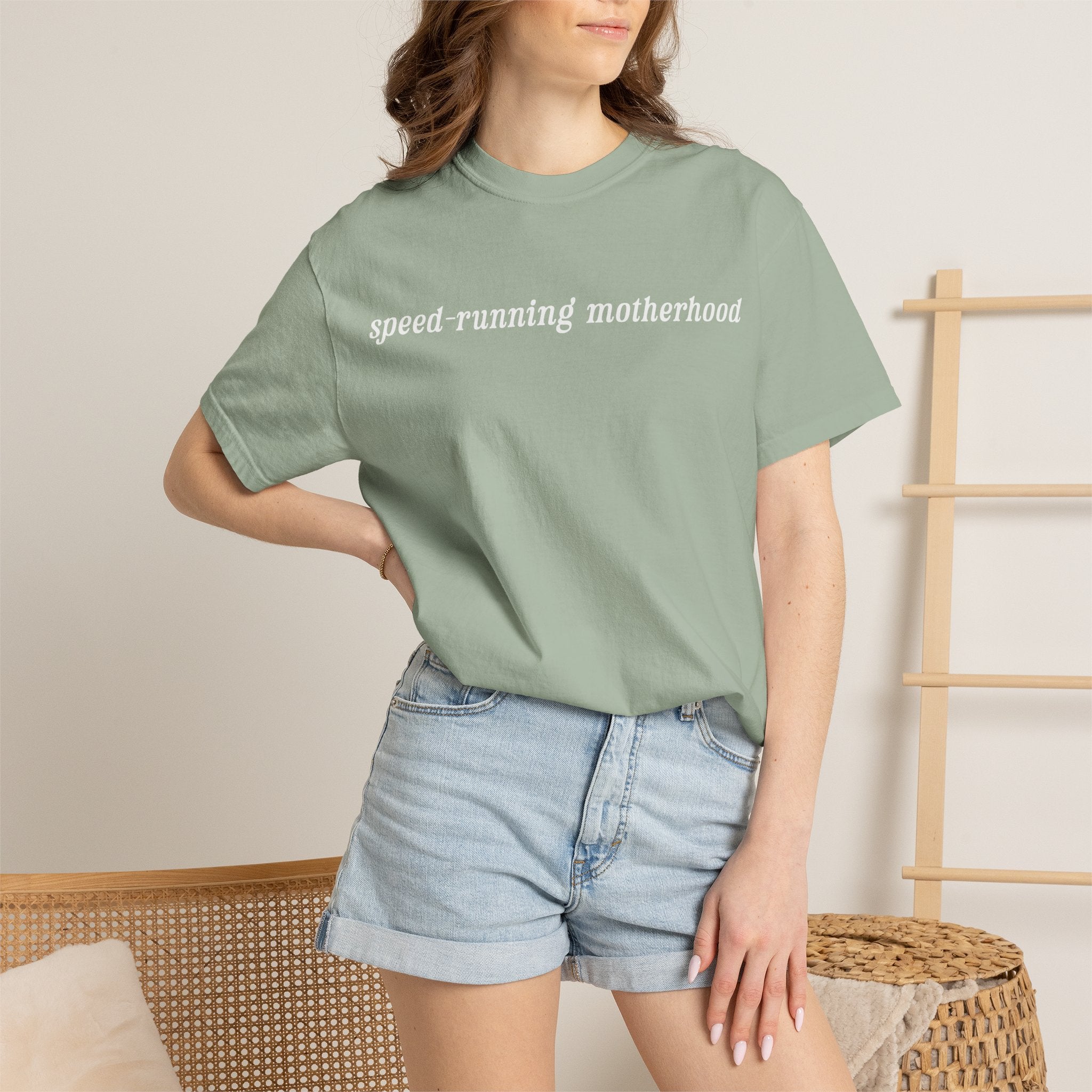 Speed-Running Motherhood Tee