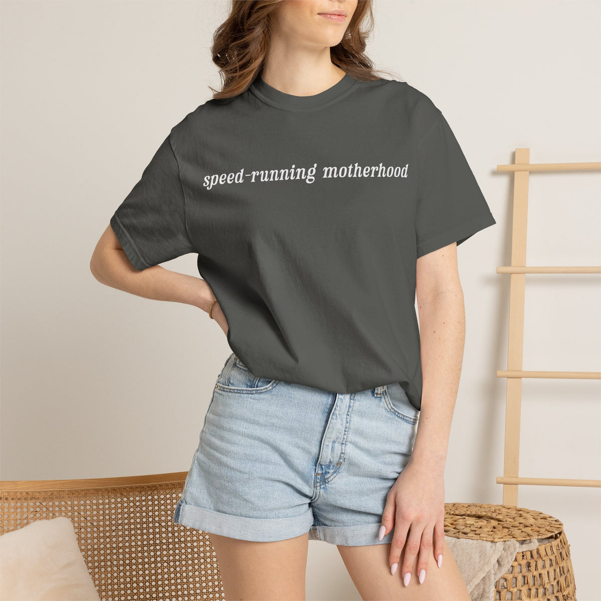 Speed-Running Motherhood Tee