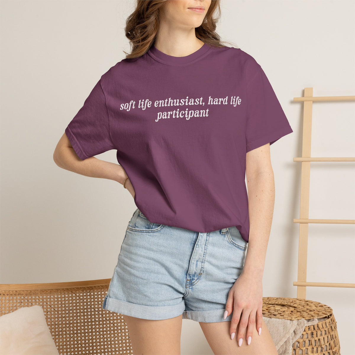 Soft Life Enthusiast, Hard Life Participant Tee